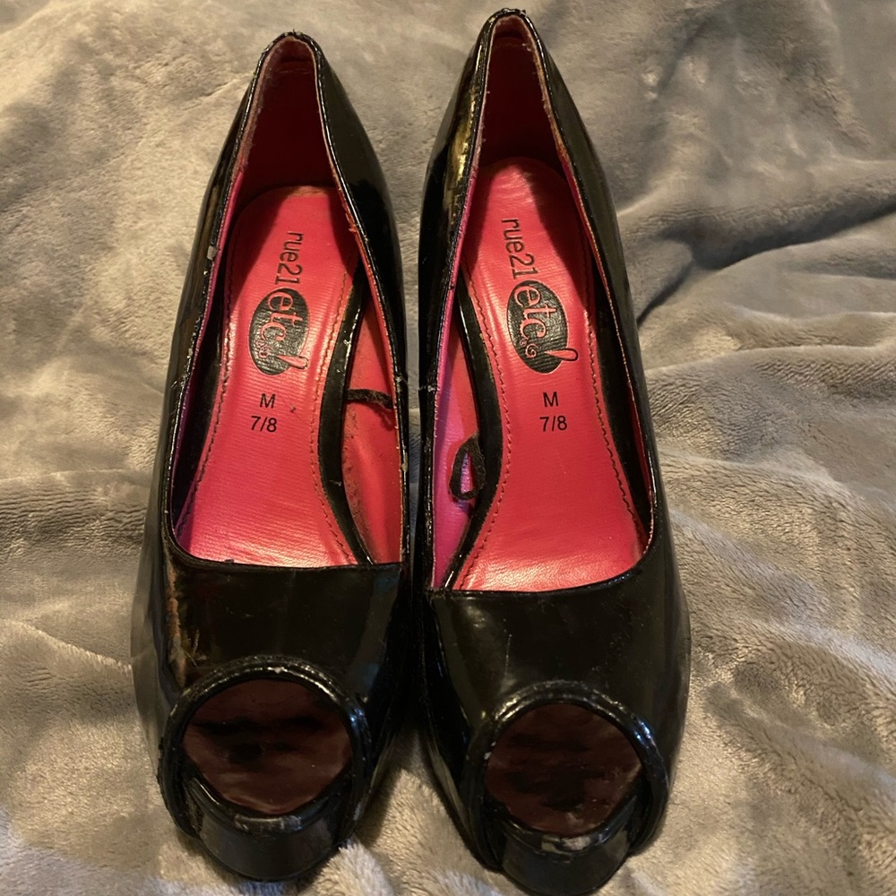 Black high heels